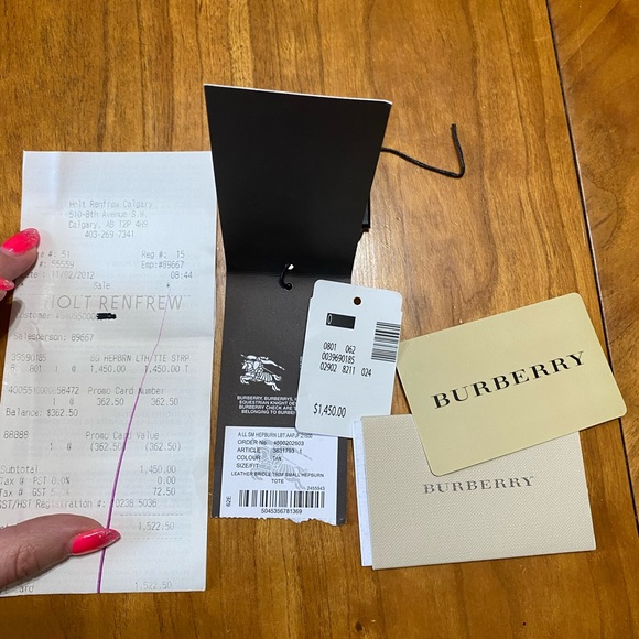 Burberry Tan Leather Bridle Trim Hepburn Crossbody Shoulder Bag - Picture 7 of 10